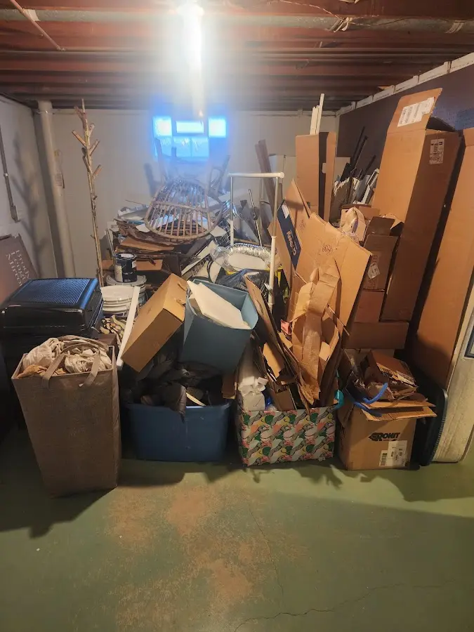 Roll-off dumpster container at job site for Yard Waste Dumpster Rental in Harker Heights